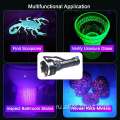 365 -нм тактический фонарик для ультрафиолетового ультрафиолета минеральной охоты